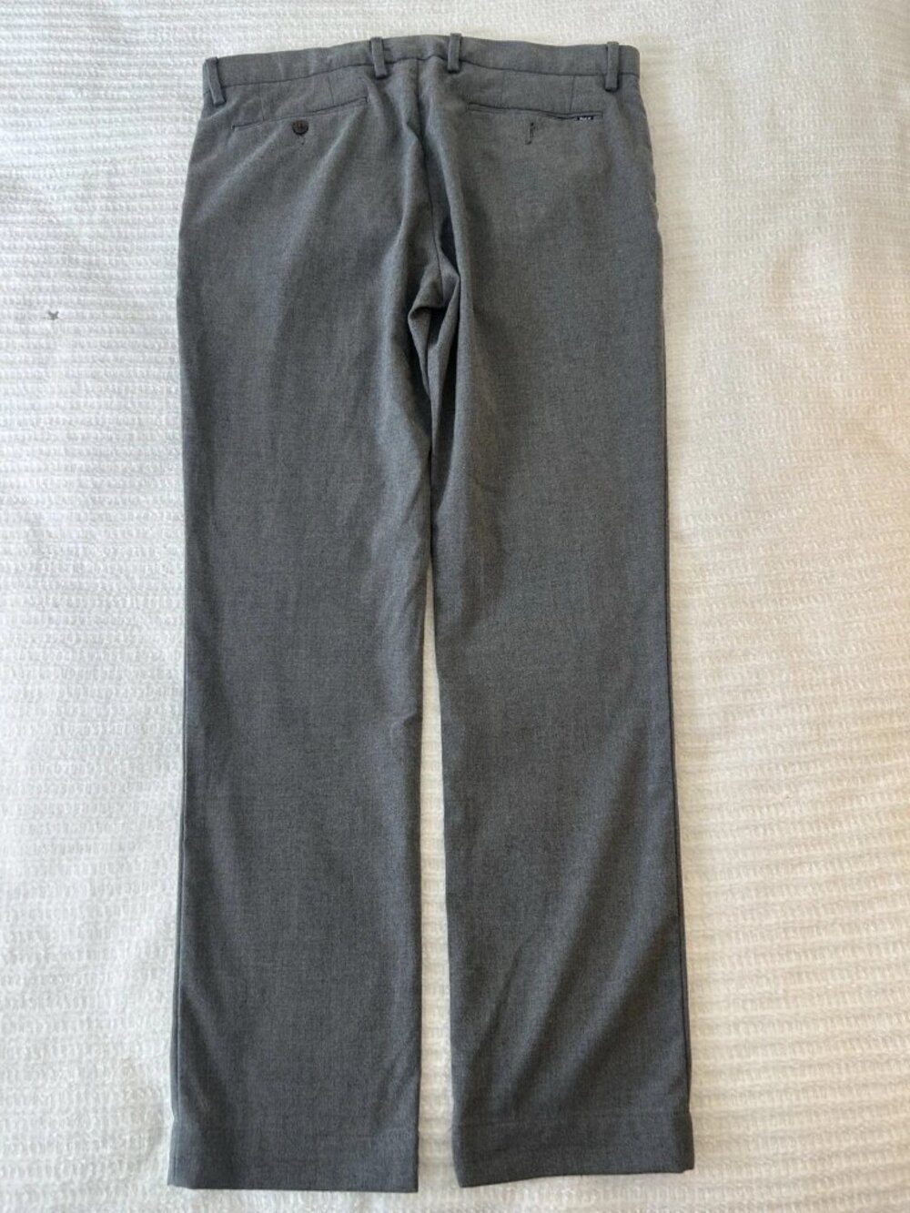 Polo Ralph Lauren Stretch Slim Fit 35x32 Gray Chino Pants Pockets Men Classic